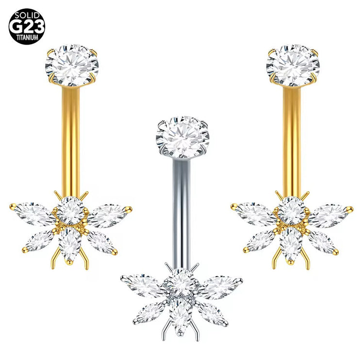 Titanium belly button rings