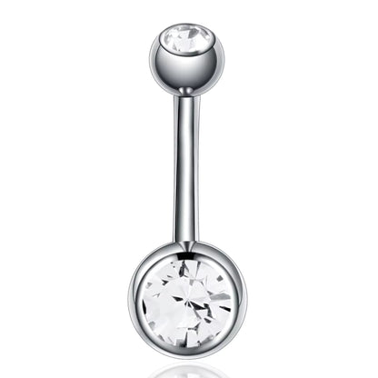 Titanium Crystal Piercing Navel Rings Bar Barbell Piercings Nombril Ombligo Piercings Belly Button Rings