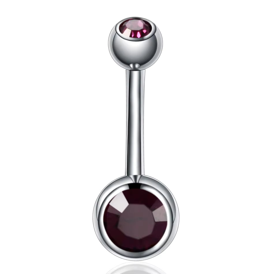 Titanium Crystal Piercing Navel Rings Bar Barbell Piercings Nombril Ombligo Piercings Belly Button Rings
