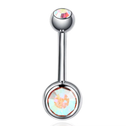 Titanium Crystal Piercing Navel Rings Bar Barbell Piercings Nombril Ombligo Piercings Belly Button Rings