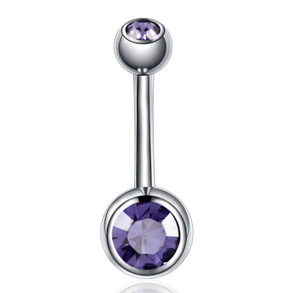 Titanium Crystal Piercing Navel Rings Bar Barbell Piercings Nombril Ombligo Piercings Belly Button Rings